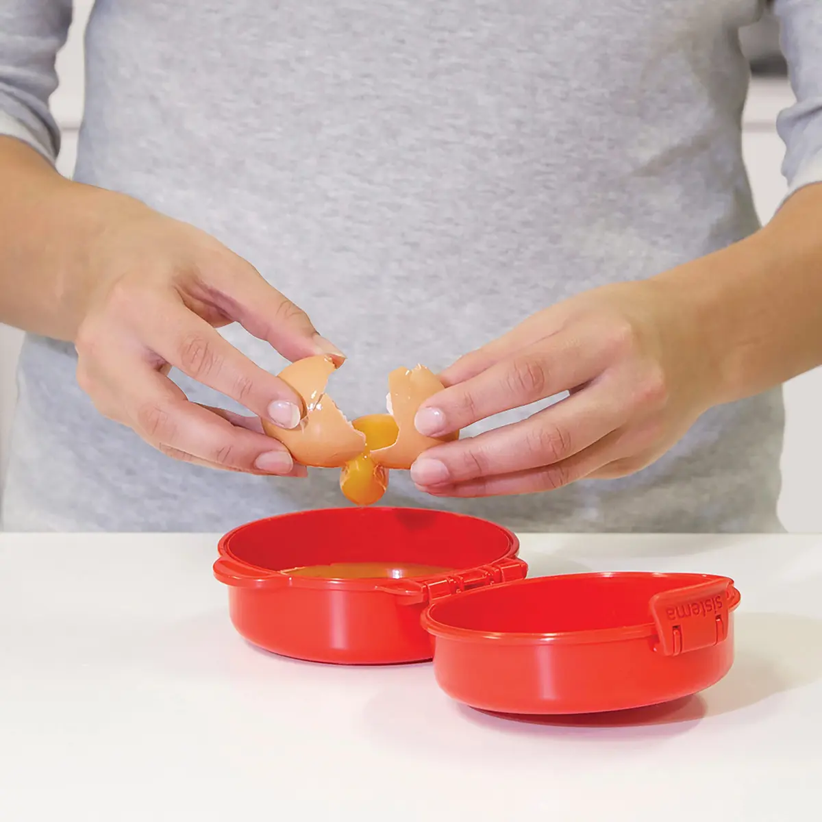 Sistema Easy Eggs Microwave Egg Cooker 270 ml | BPA-Free Egg Poacher with Steam Release Vent for Easy Cooking - view 9