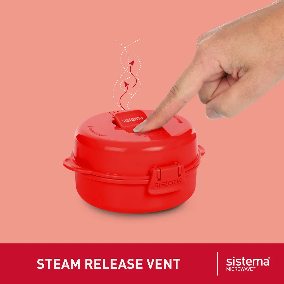 Sistema Easy Eggs Microwave Egg Cooker 270 ml | BPA-Free Egg Poacher with Steam Release Vent for Easy Cooking - view 3