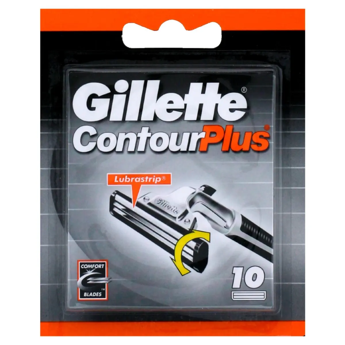 Gillette Original Contour Plus Razor Cartridges - 10 Pack | Twin Blades for Smooth Shave - main product image