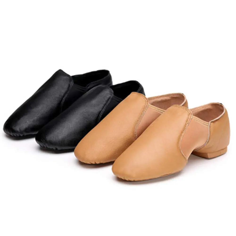 MSMAX Leather Slip-on Jazz Dance Shoes for Girls and Boys Black | Flexible, Breathable & Supportive (70-120 chars) - view 8