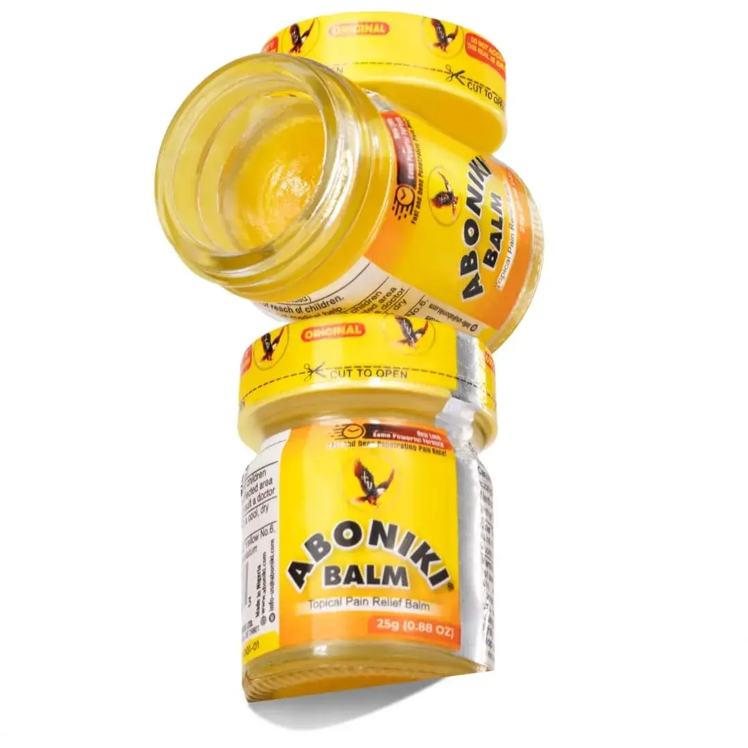 Aboniki Powerful Topical Pain Relief Balm with Natural Ingredients | 50.4g (1.76oz) 2-Jar Pack | Targets Joint & Muscle Pain - main product image