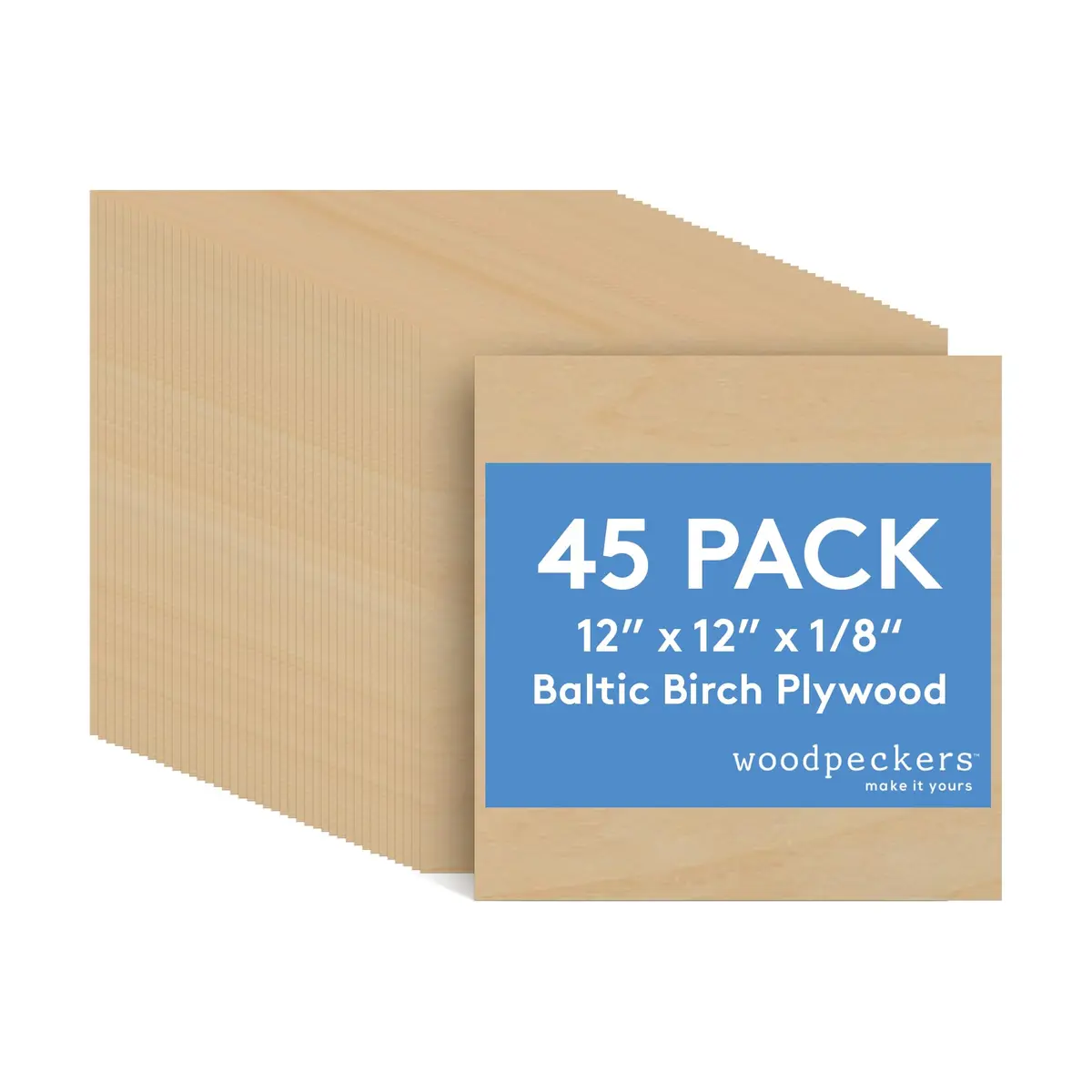 Woodpeckers 3 mm Baltic Birch Plywood 12 x 12 Inch | Strong, Lightweight Craft Wood - main product image