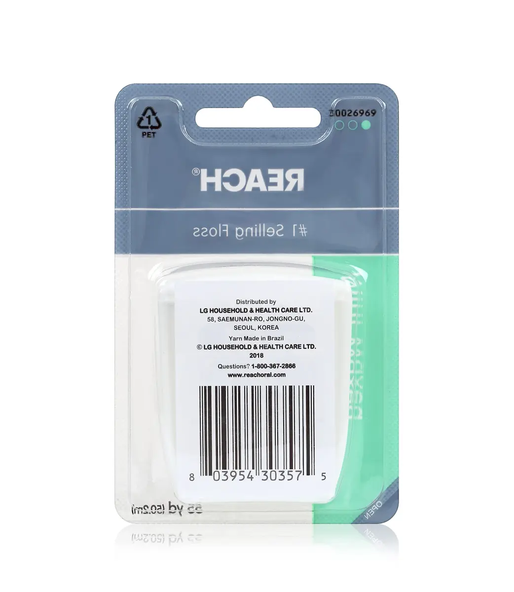 Reach Mint Waxed Dental Floss 49.68 m (55 yd) | Shred Resistant Plaque Remover - view 5