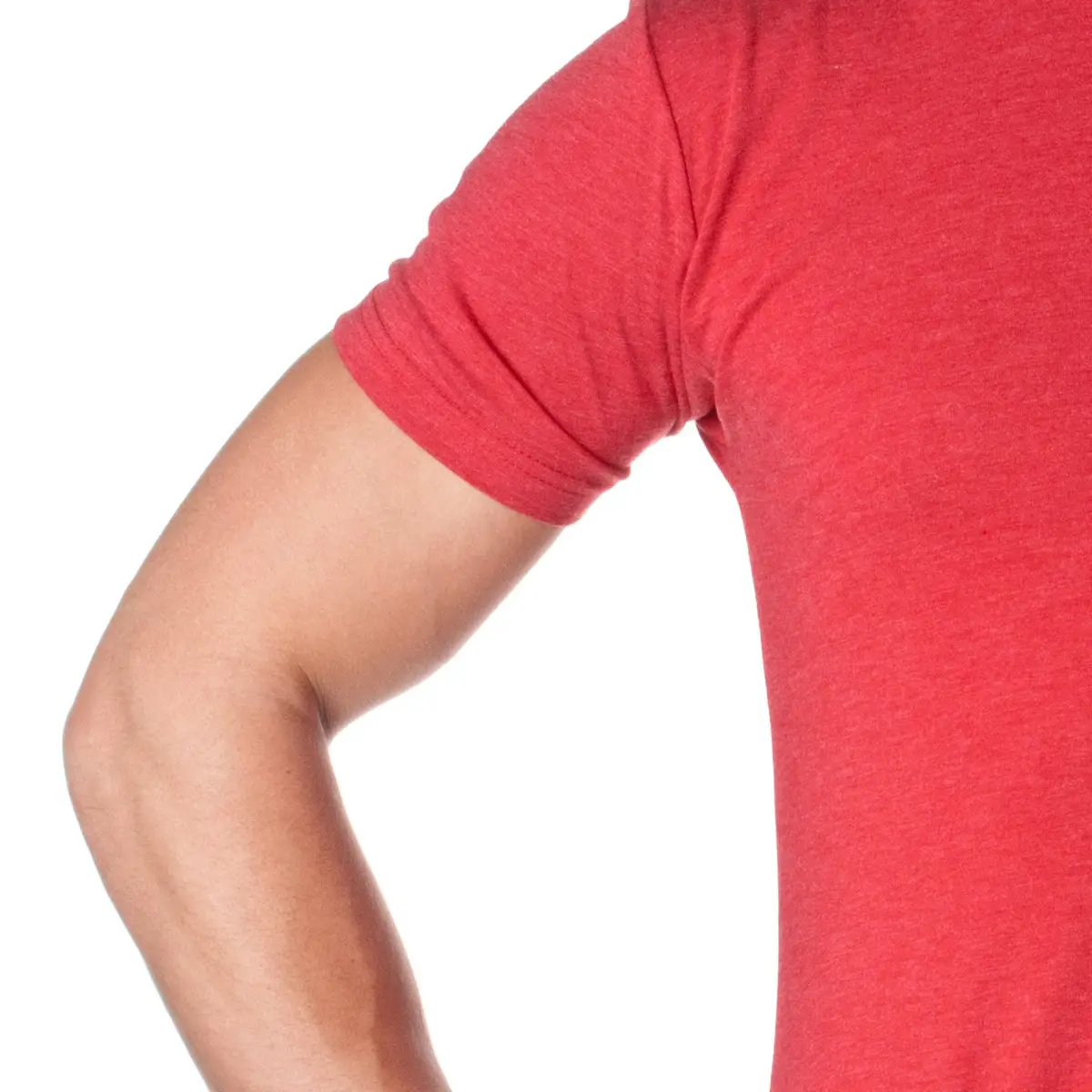 The Next Level Men's Triblend Crew XL VINTAGE RED | Relaxed Fit Short Sleeve T-Shirt - view 3