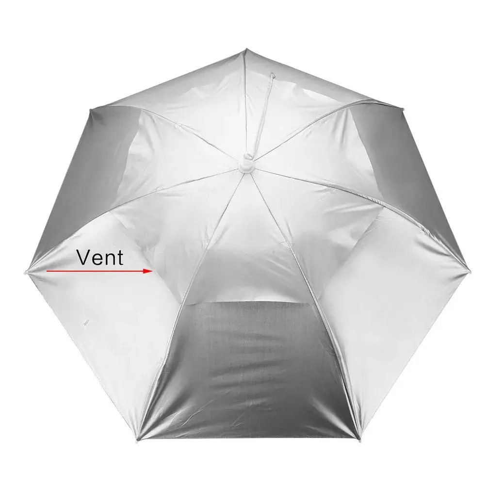Luwint Umbrella Hat Hands Free, 91 cm (36'') Wide Brim Sun & Rain Hat with Adjustable Chin Strap | Ideal for Gardening, Fishing, Outdoor Activities - view 7