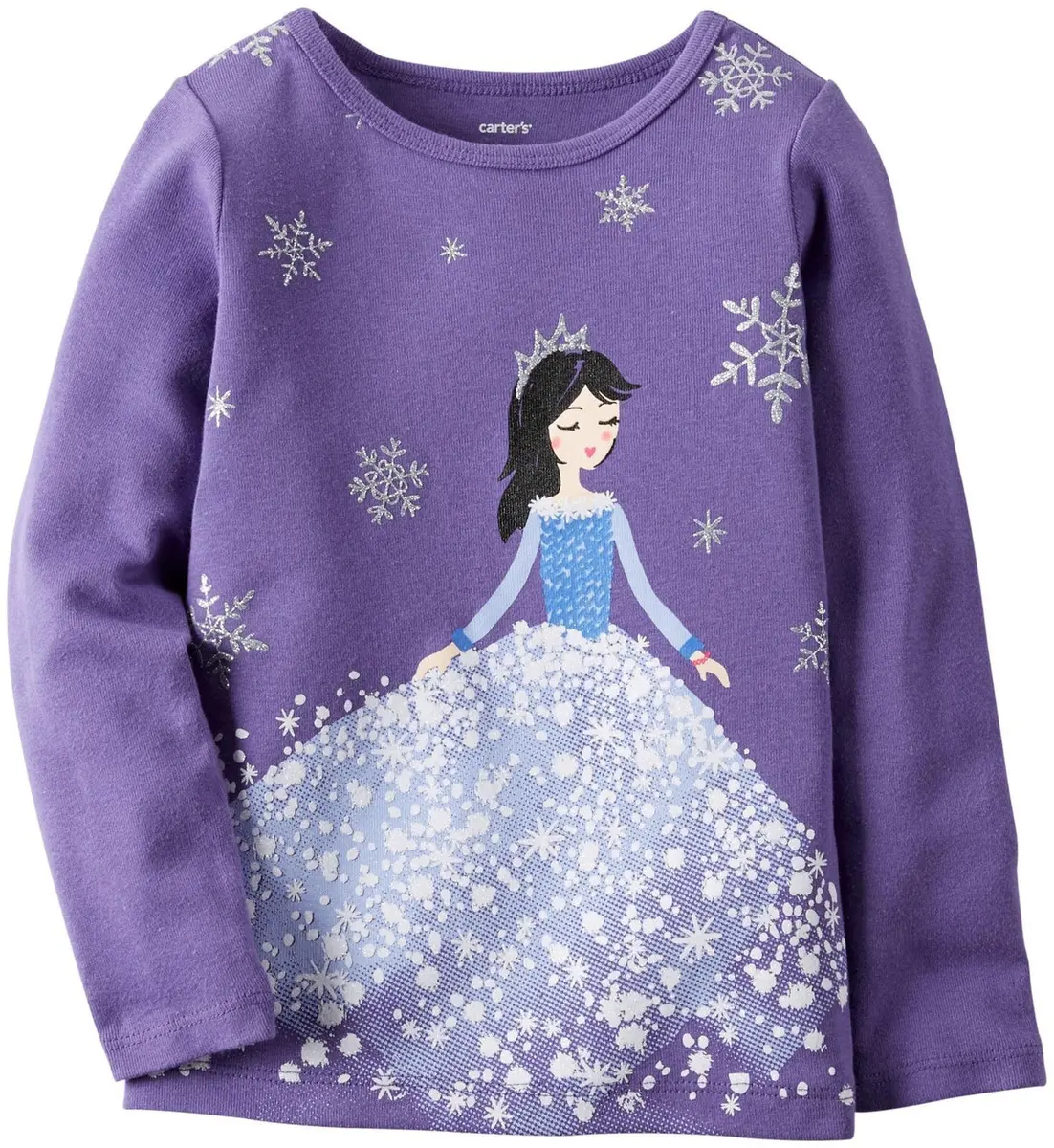 Carter's Baby Girl's Graphic Top - Princess - 9 Months | 100% Cotton, Soft & Comfortable - main product image