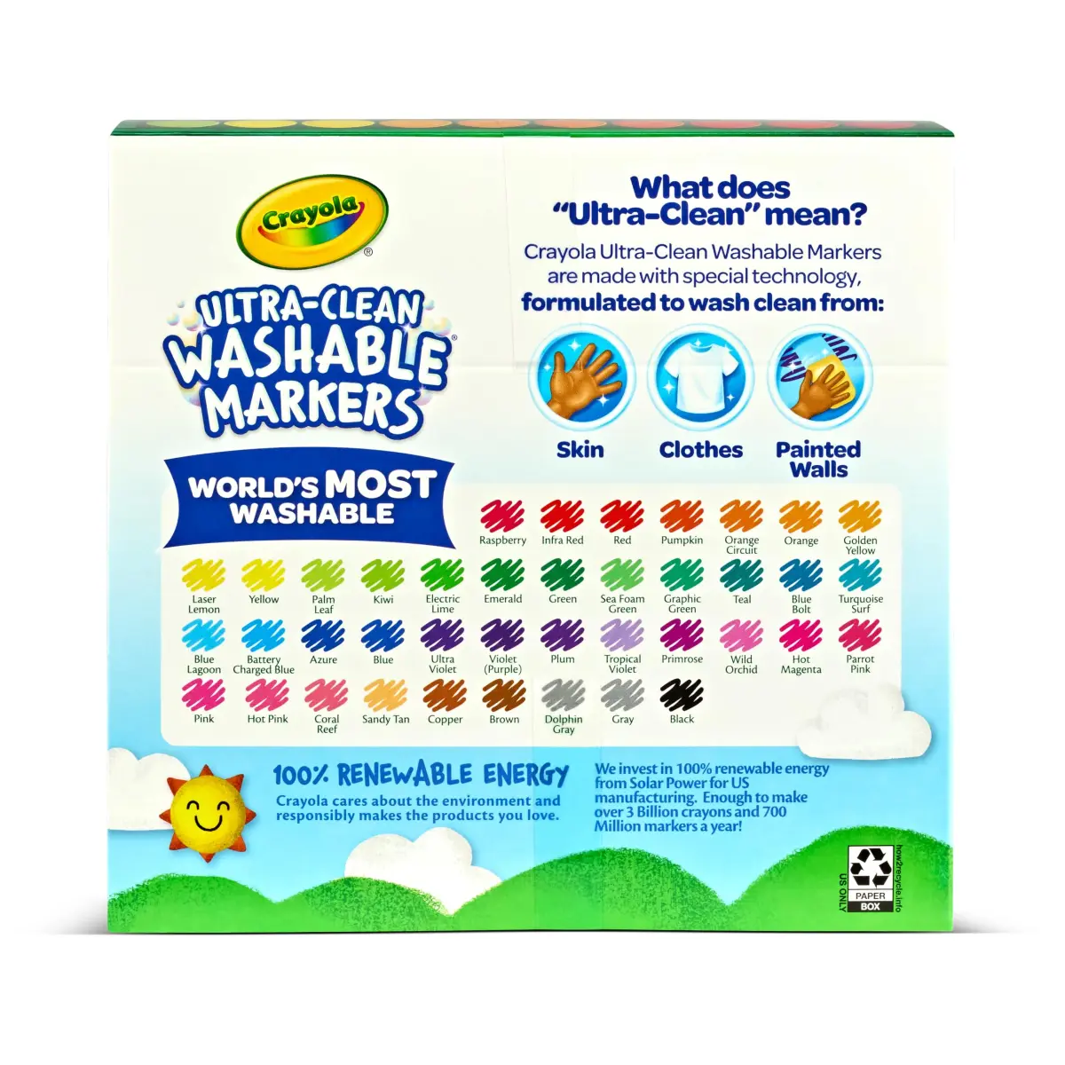 Crayola Ultra Clean Washable Markers (40ct) | Assorted Colors, Broad Line, Non-Toxic - view 5