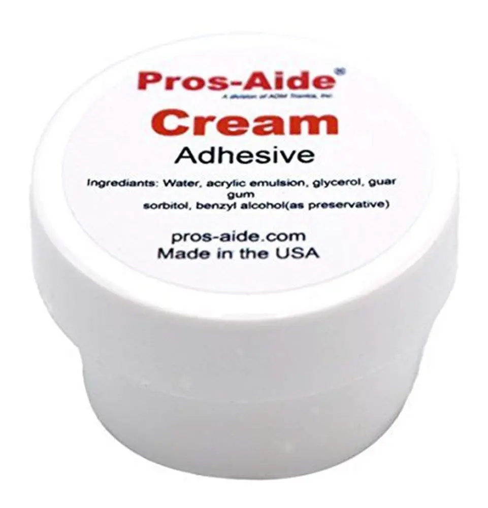 Pros-aide Cream Adhesive 0.5 Oz | Heavy Viscosity, Repair & Seam Filler - main product image