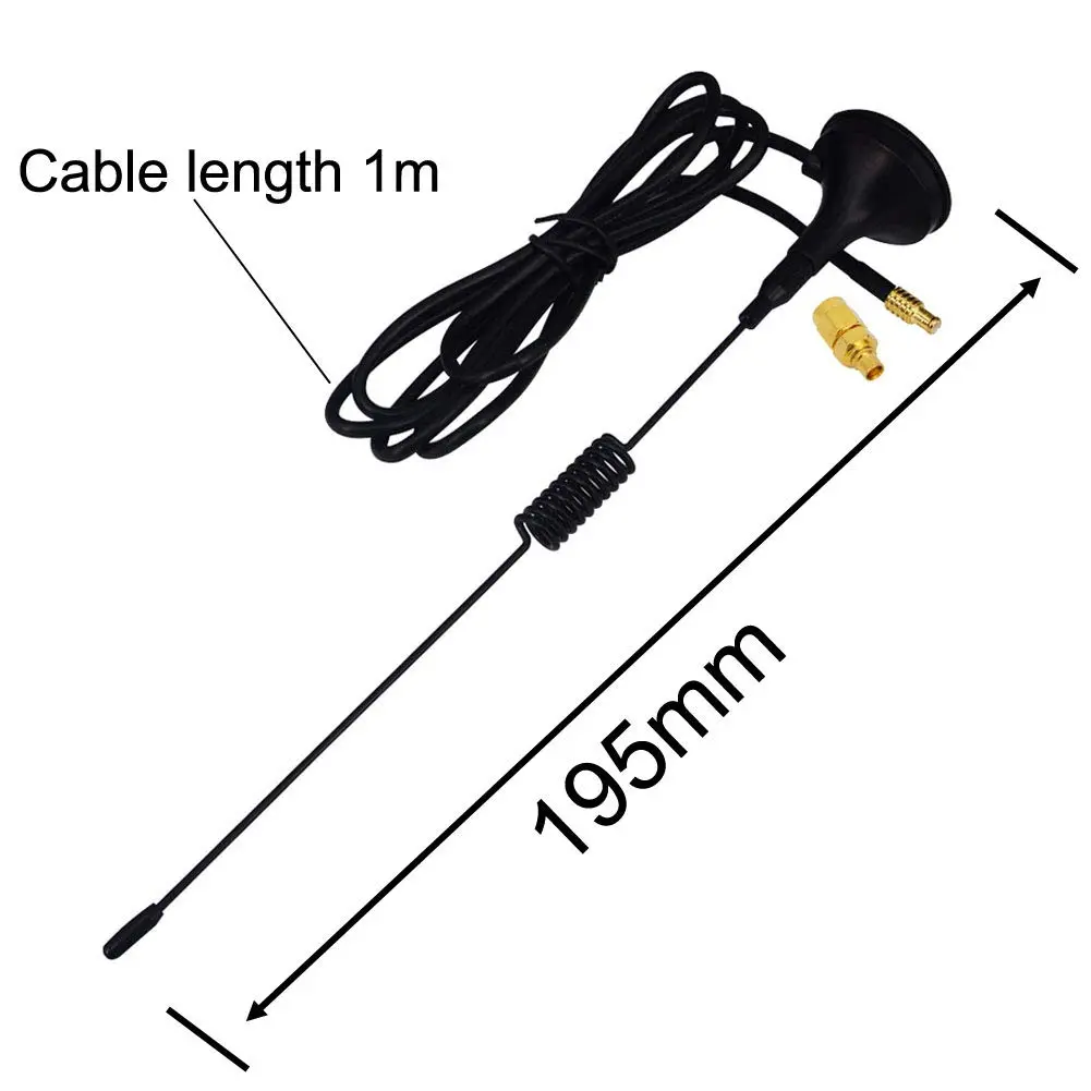 onelinkmore ADS-B Antenna 1090MHz 2.5dBi MCX + MCX-SMA Adapter, Magnetic Aerial | Omni-directional Reception - view 2