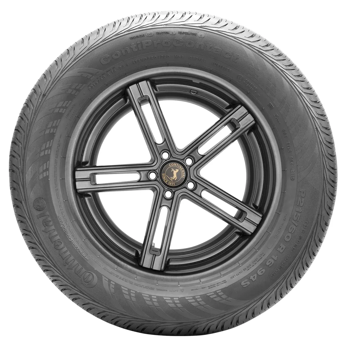 Continental ContiProContact All-Season Radial Tire 225/45R17 91H | Balanced Year-Round Comfort & Quiet Ride - view 5