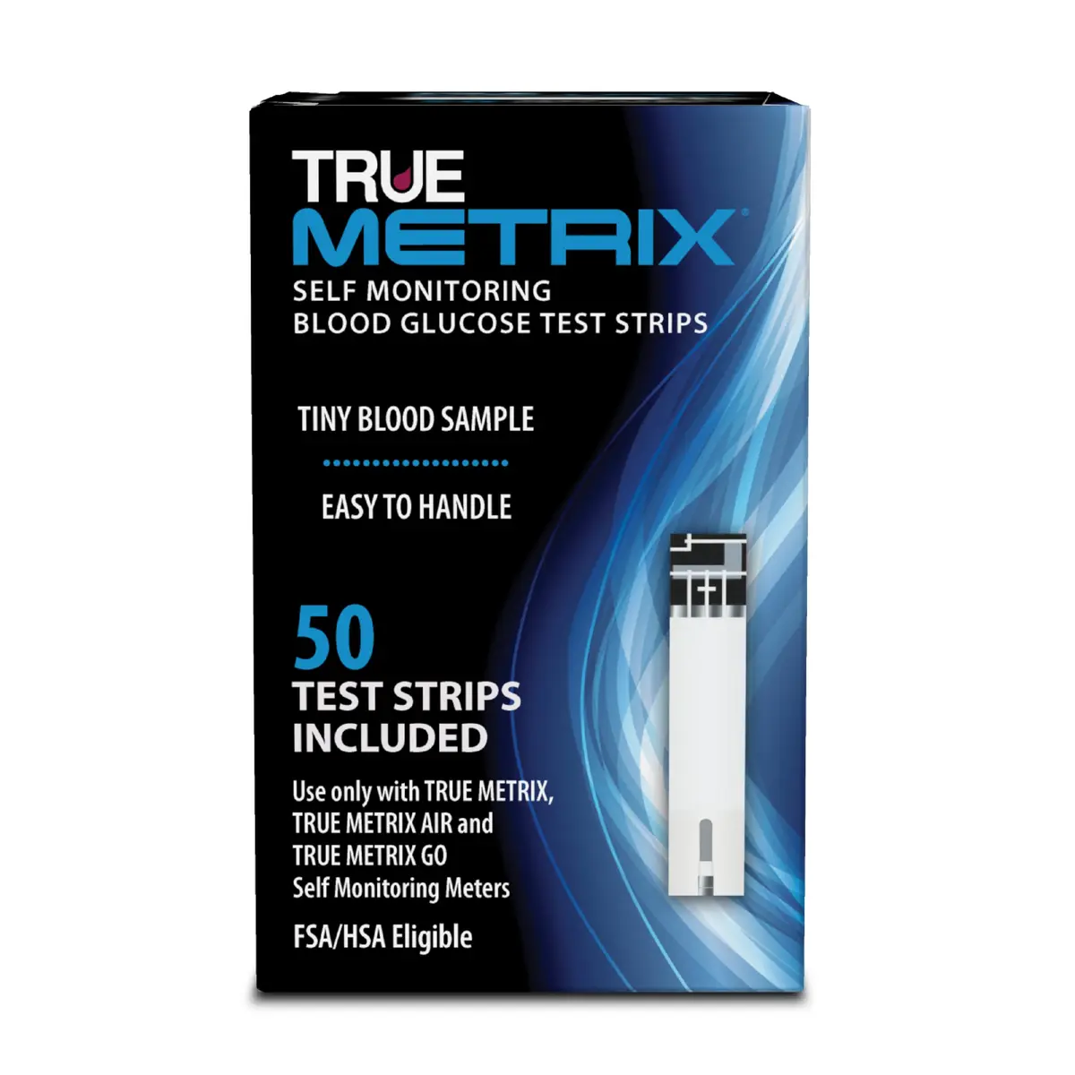 TRUE METRIX Blood Glucose Test Strips 50 Count | Fast & Reliable for Diabetes Monitoring - main product image