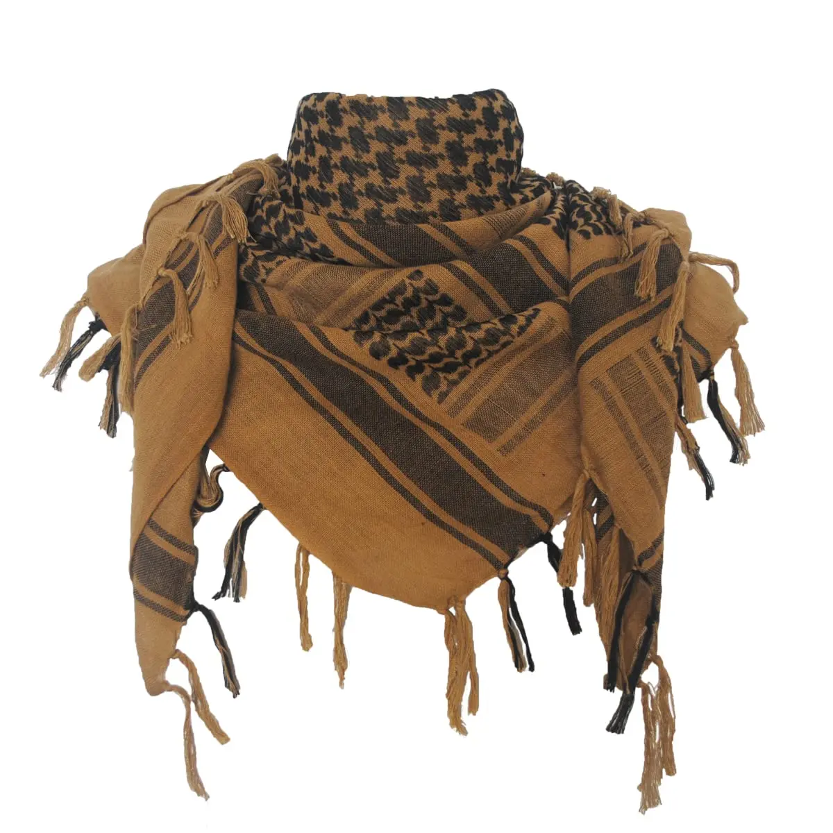 Explore Land Cotton Shemagh Keffiyeh Tactical Desert Scarf for Men Women | Breathable 100% Cotton, Sun & Dust Protection - main product image