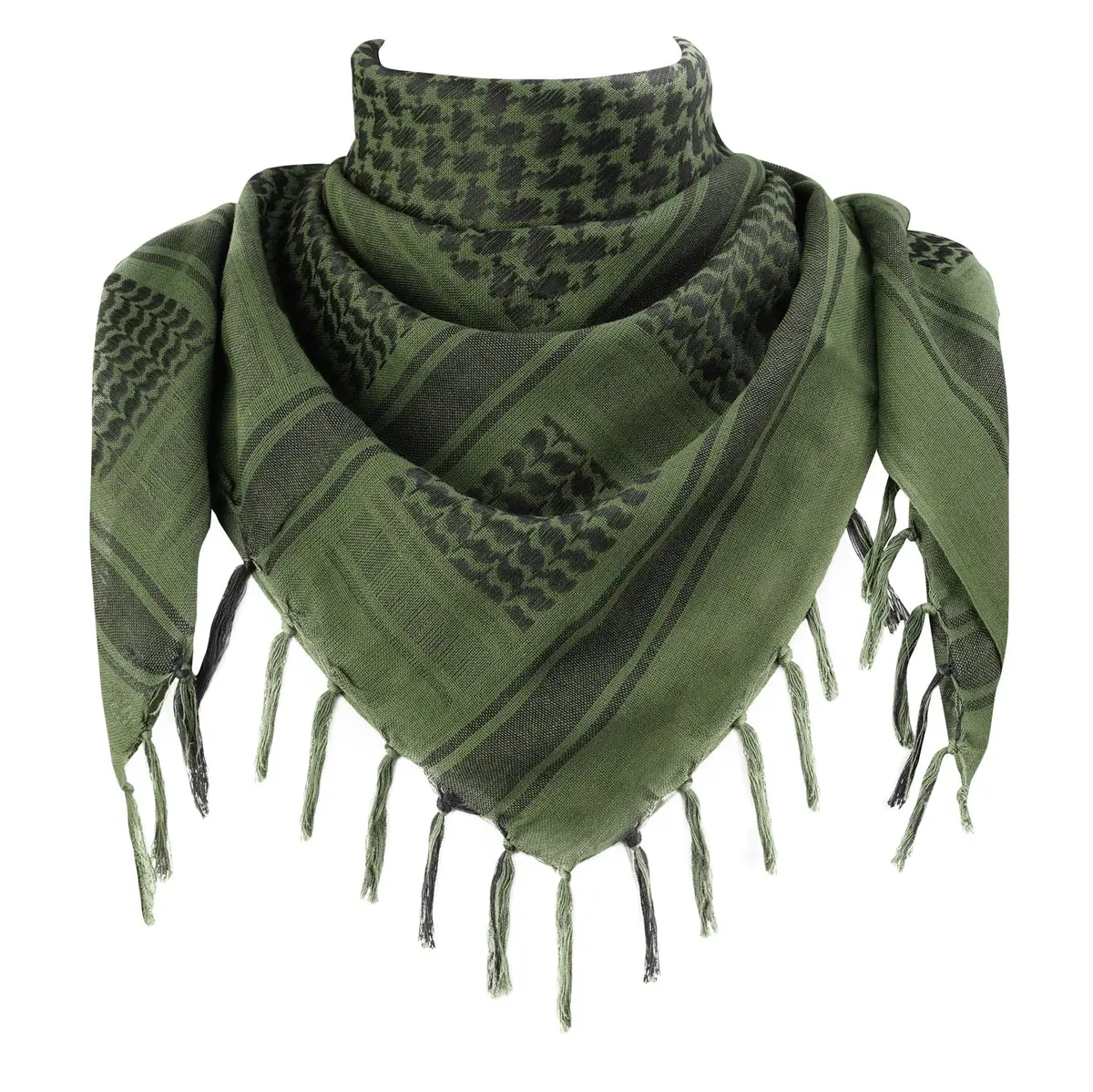 Explore Land Cotton Shemagh Keffiyeh Tactical Desert Scarf for Men Women | Breathable 100% Cotton, Sun & Dust Protection - main product image