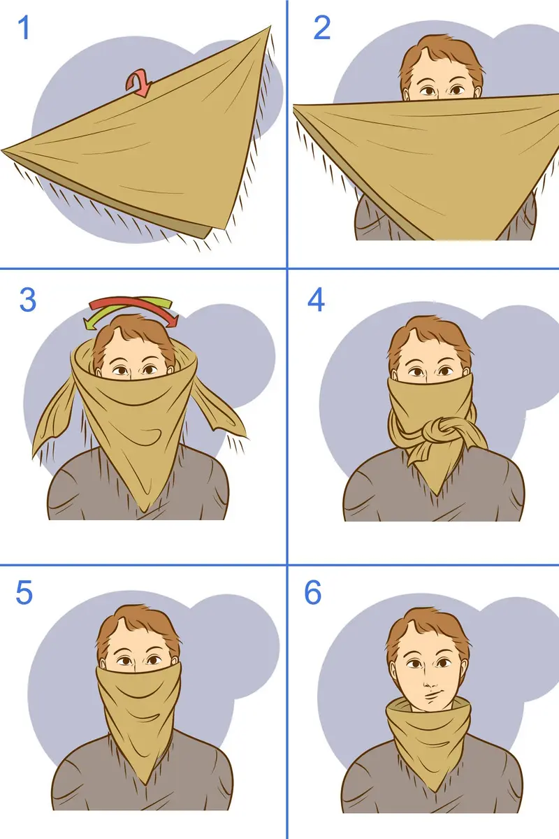 Explore Land Cotton Shemagh Keffiyeh Tactical Desert Scarf for Men Women | Breathable 100% Cotton, Sun & Dust Protection - view 7