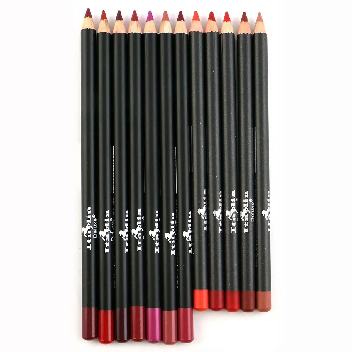 Italia Deluxe Lip Liner Set of 12 | Highly Pigmented, Creamy & Long-Lasting (70-120 chars) - main product image