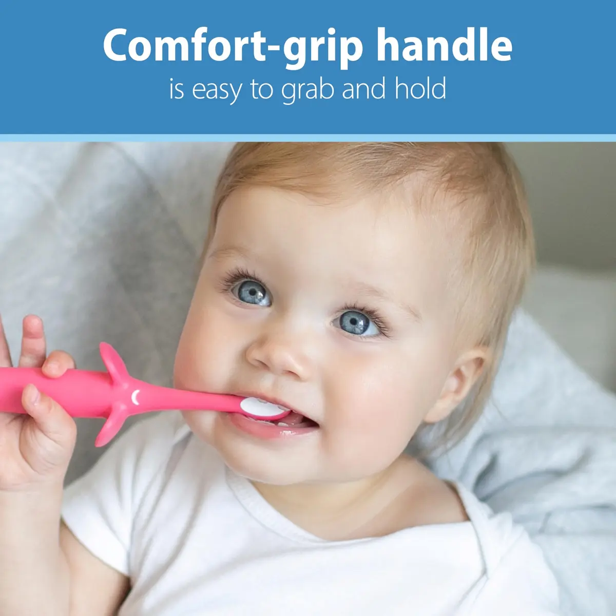 Dr. Brown's Infant-to-Toddler Toothbrush and Toothpaste Set, Pink Elephant, 2 Count (Pack of 1) | BPA-Free & Fluoride-Free Oral Care - view 4