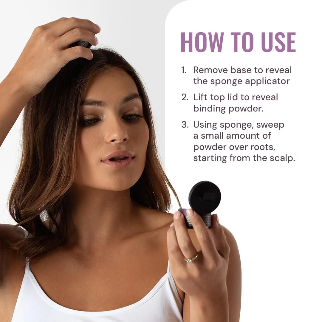 Style Edit Root Touch Up Powder Light Brown | Instant Gray Concealment (70-120 chars) - view 3