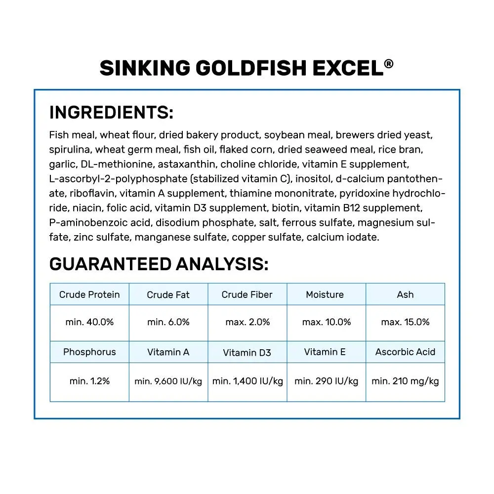 Hikari Sinking Goldfish Excel Fish Food 3.8 oz. (110g) | Supports Color & Growth - view 3