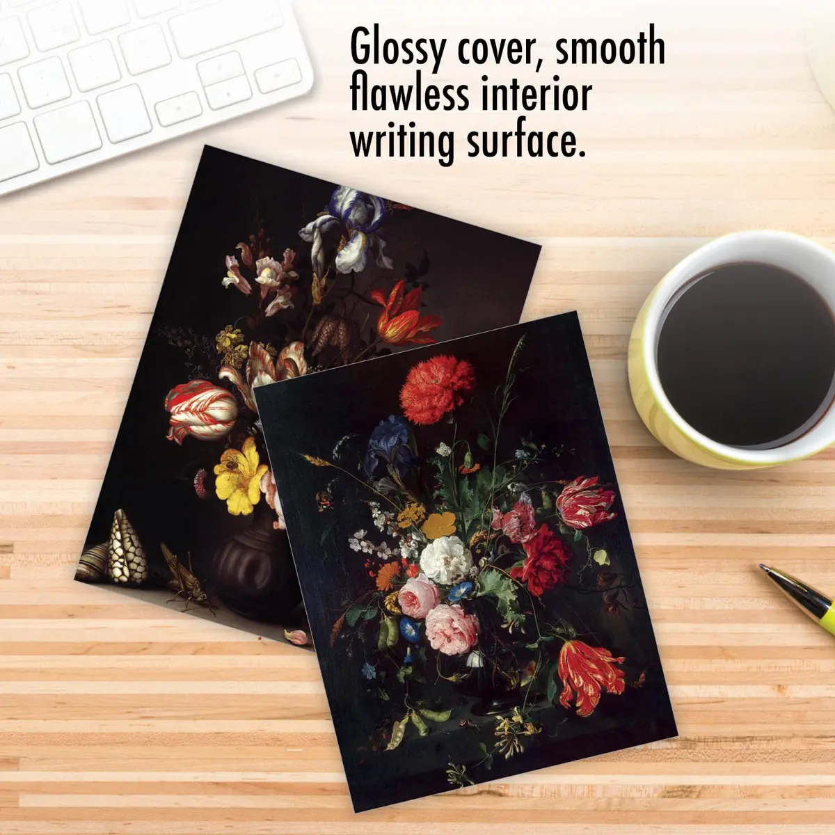 The Best Card Company 10 Mini Blank Floral Notecards | Assorted All Occasions, 4" x 5" - view 5