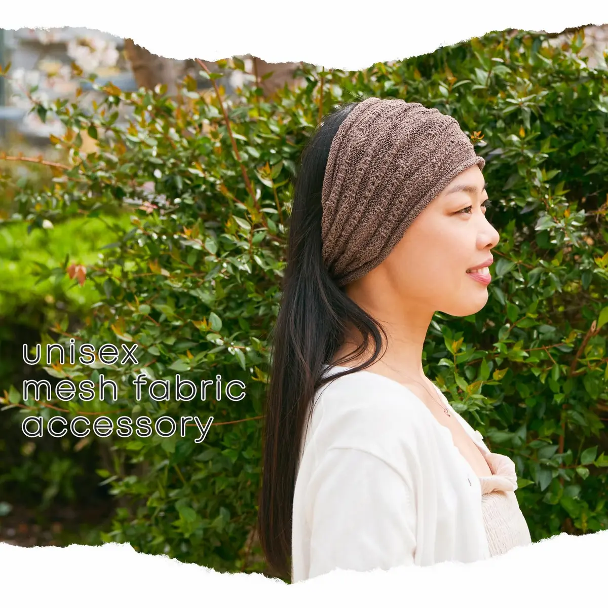 CHARM Headband Lightweight Cotton | Unisex Mesh Hair Accessory for Summer (24x15cm, Fits 56-60cm) - view 9