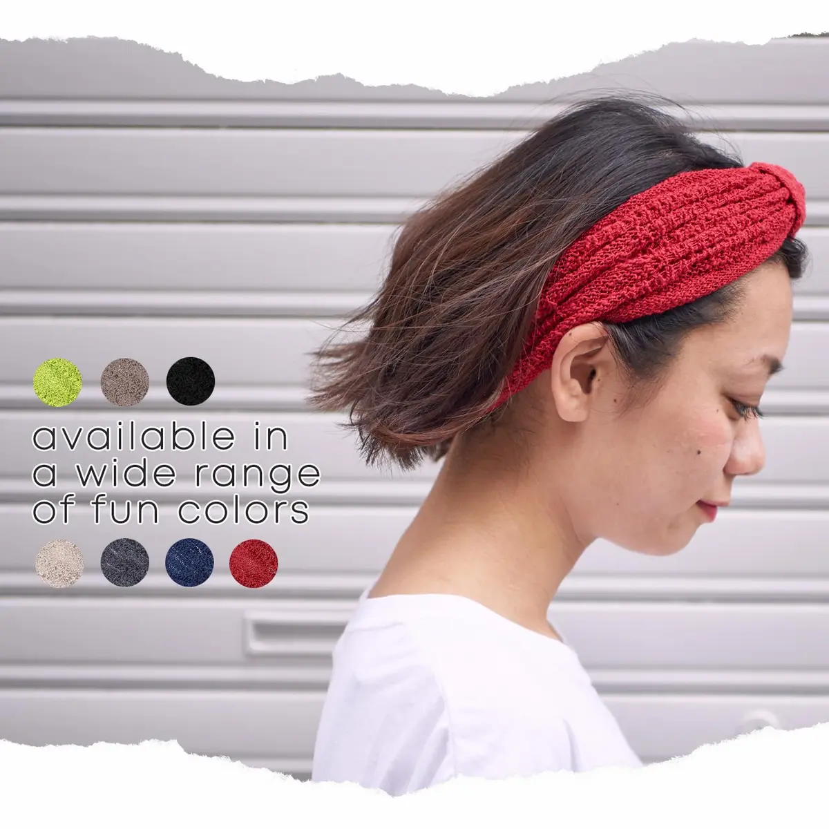 CHARM Headband Lightweight Cotton | Unisex Mesh Hair Accessory for Summer (24x15cm, Fits 56-60cm) - view 4