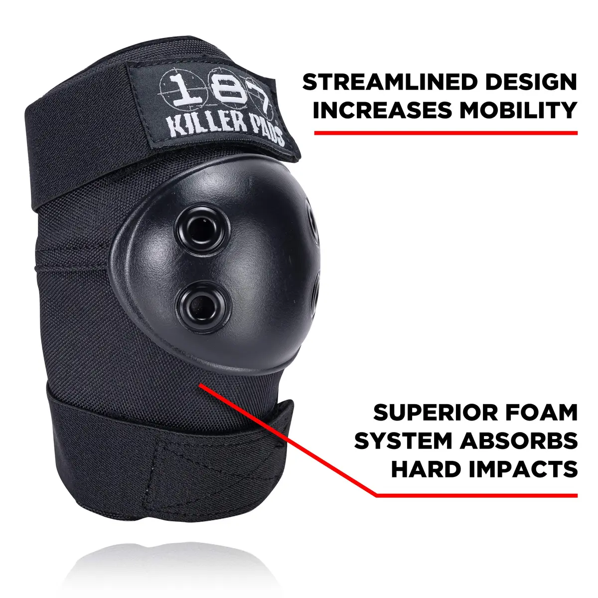 187 Killer Pads Impact Protection Gear Knee & Elbow Pads Small/Medium | Trusted by Top Skaters - view 3