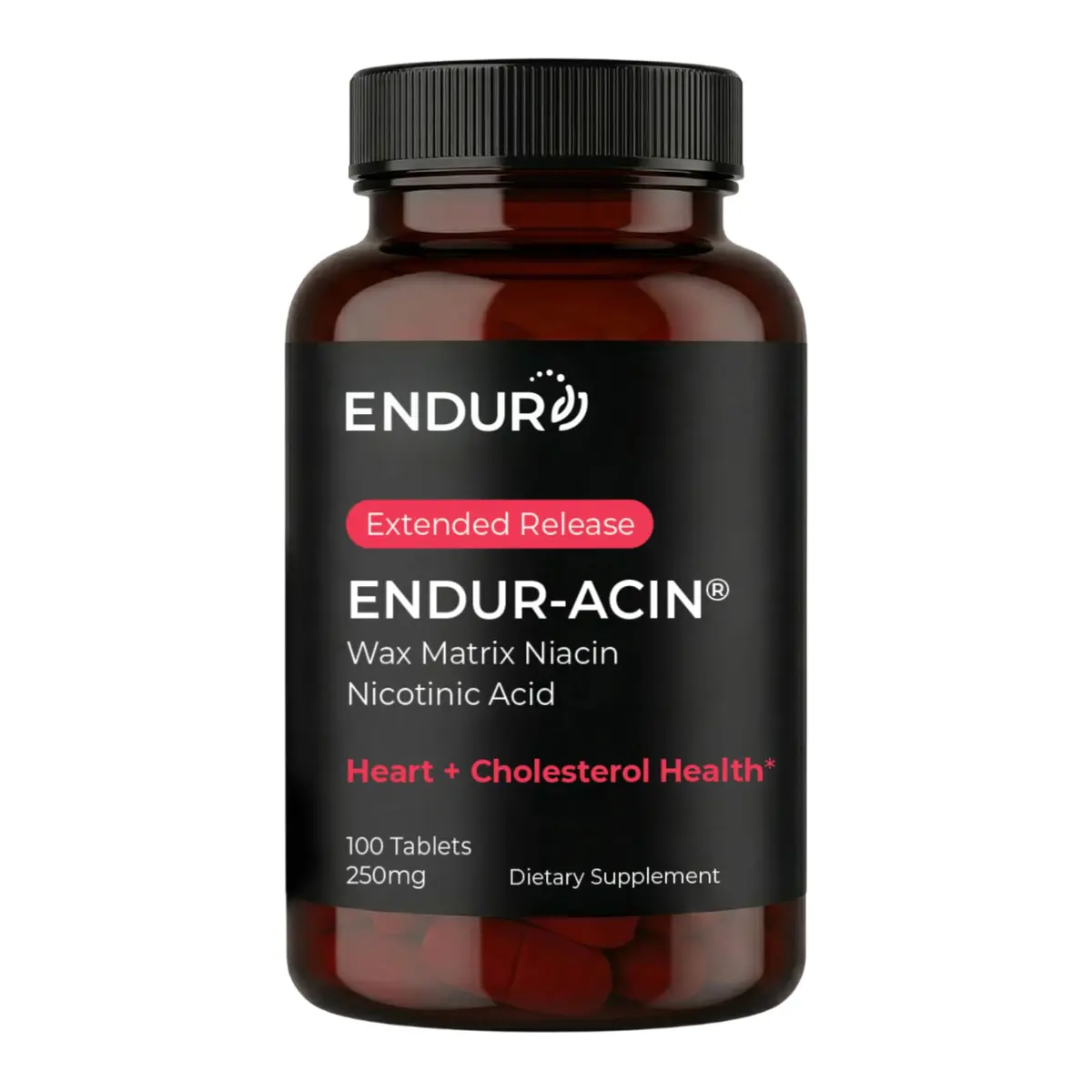 Endurance Products Vitamin B3 Niacin 250mg | Extended Release, Heart Support, Vegan, Gluten-Free (100 Tablets) - main product image