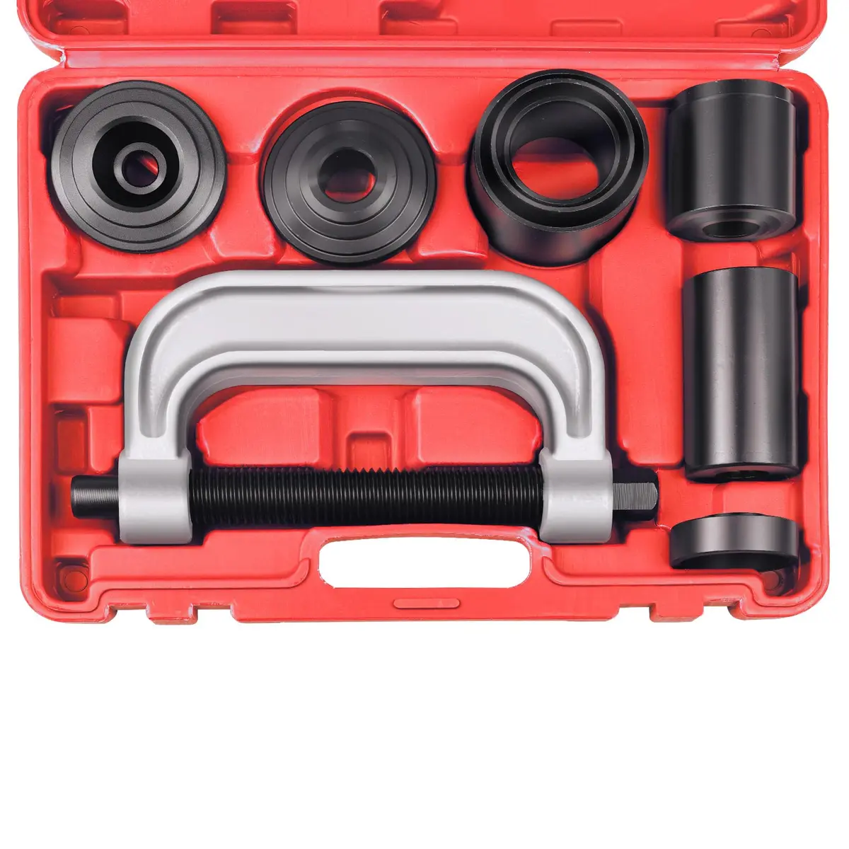 8MILELAKE 10pcs Ball Joint Press Removal/Installation Tool with 4 Wheel Drive Adapters | Heavy-Duty Forged Steel, Portable Case - main product image