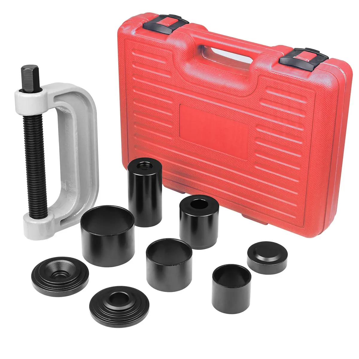 8MILELAKE 10pcs Ball Joint Press Removal/Installation Tool with 4 Wheel Drive Adapters | Heavy-Duty Forged Steel, Portable Case - view 2