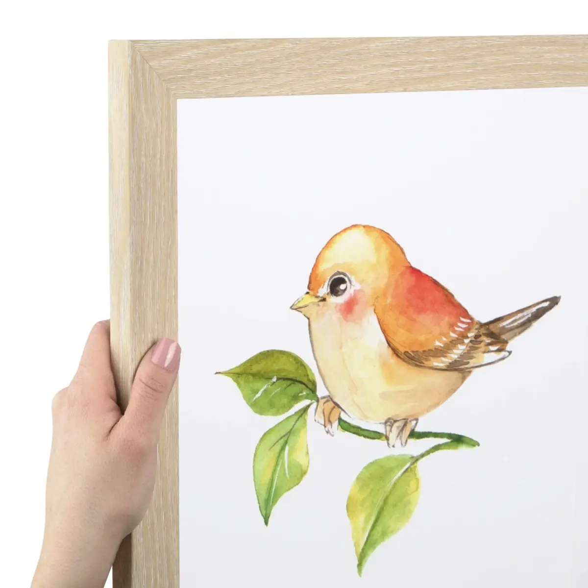 ArtToFrames Natural Oak Poster Frame 4x25 Inch (10cm x 63.5cm) | Custom Made for Wall or Tabletop Display - main product image