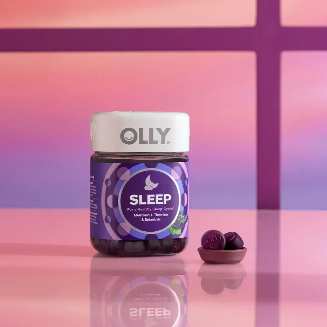 OLLY Sleep Gummies for Adults, 50 Count | Blackberry Zen, 3mg Melatonin, L-Theanine, Gluten Free - view 9