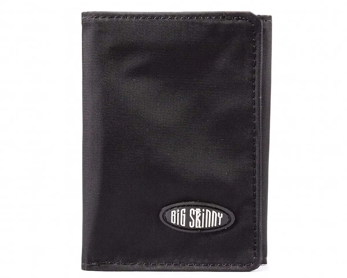 Big Skinny RFID Blocking Tri-Fold Slim Wallet Holds Up to 25 Cards Black | Compact & Durable - main product image