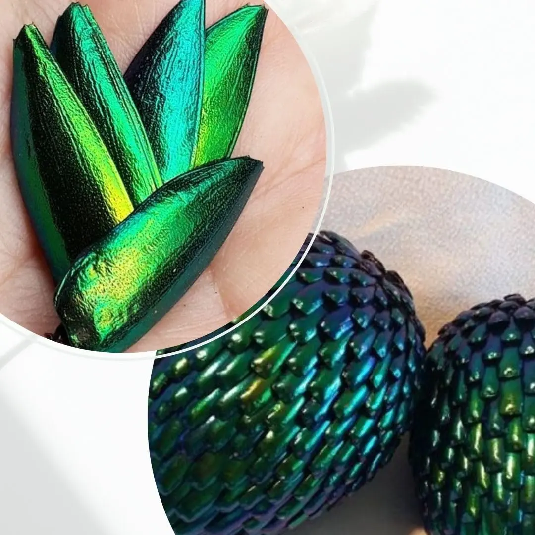 Angelwing Jewel Beetle Elytra Green Wings 200 Pcs | Natural Taxidermy Jewelry Supplies - view 3