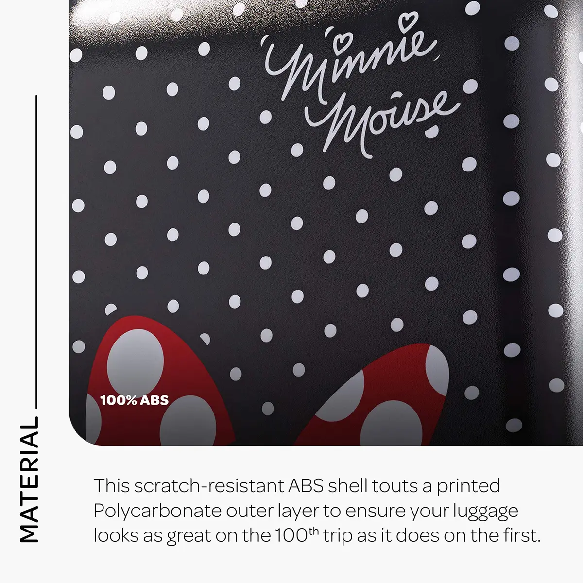American Tourister Disney Hardside Luggage 21-Inch | Minnie Mouse Red Bow, Lightweight ABS - view 4