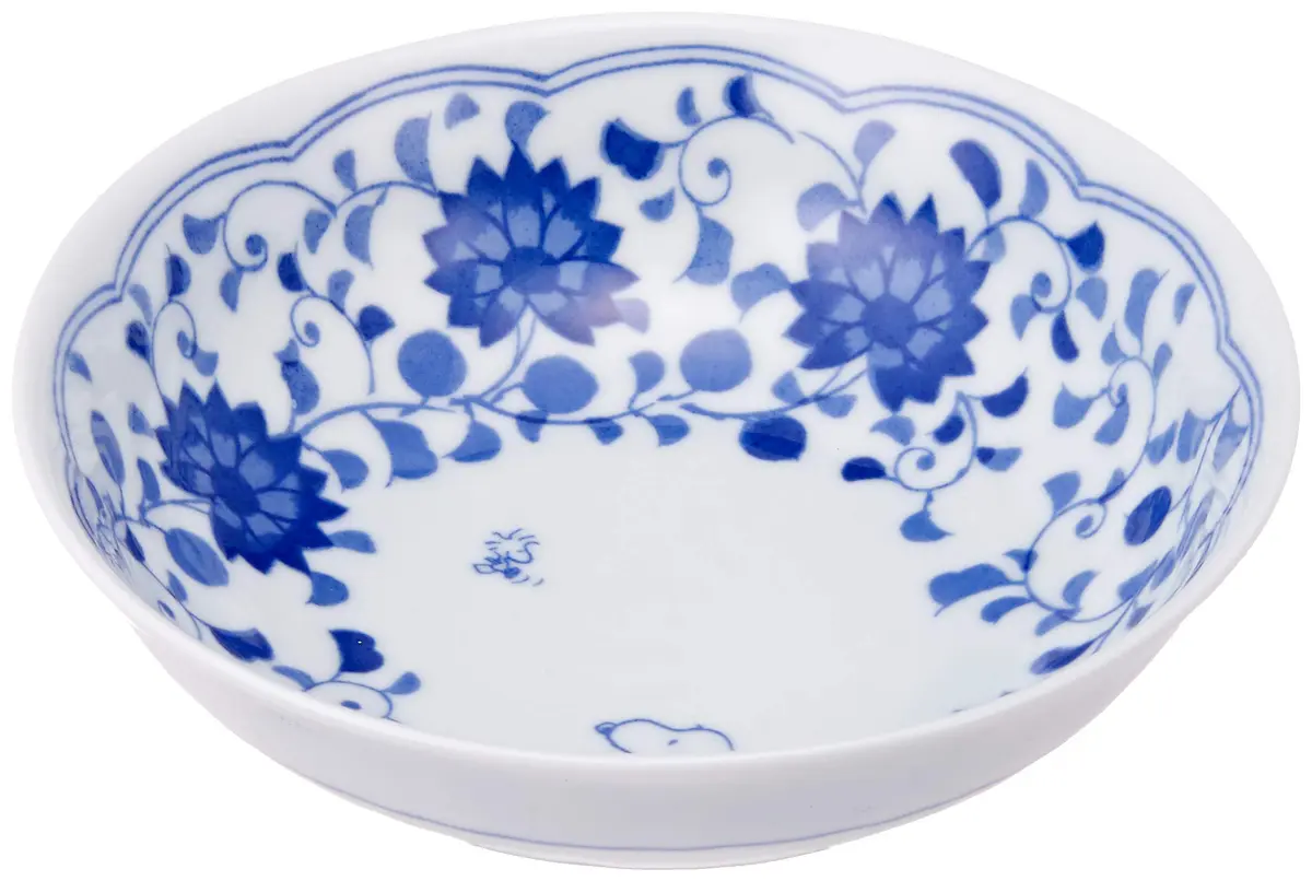 金正陶器(Kaneshotouki) Sunupii Indigo Arabesque Multi-Purpose Pot 15.5cm | Japanese Porcelain - main product image