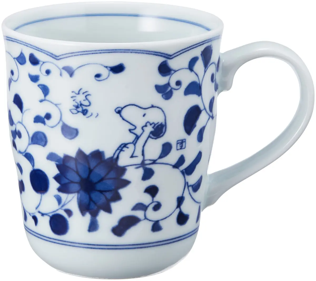 Kaneshotouki Indigo Arabesque Mug & Cake Set | Porcelain, Reusable, Heat-Resistant (70-120 chars) - view 2
