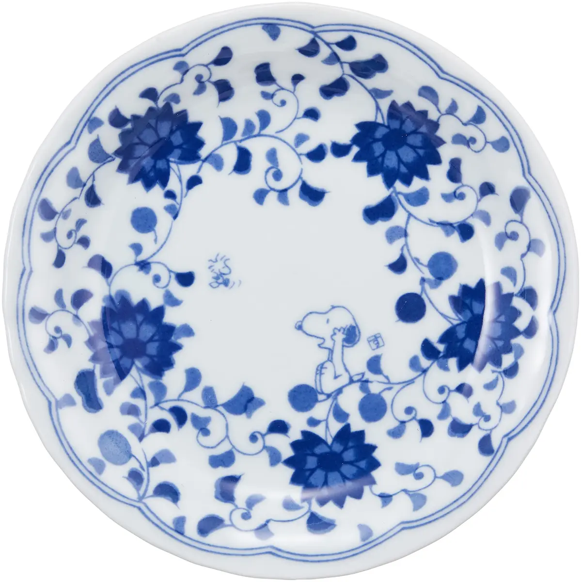 Kaneshotouki Indigo Arabesque Mug & Cake Set | Porcelain, Reusable, Heat-Resistant (70-120 chars) - view 3