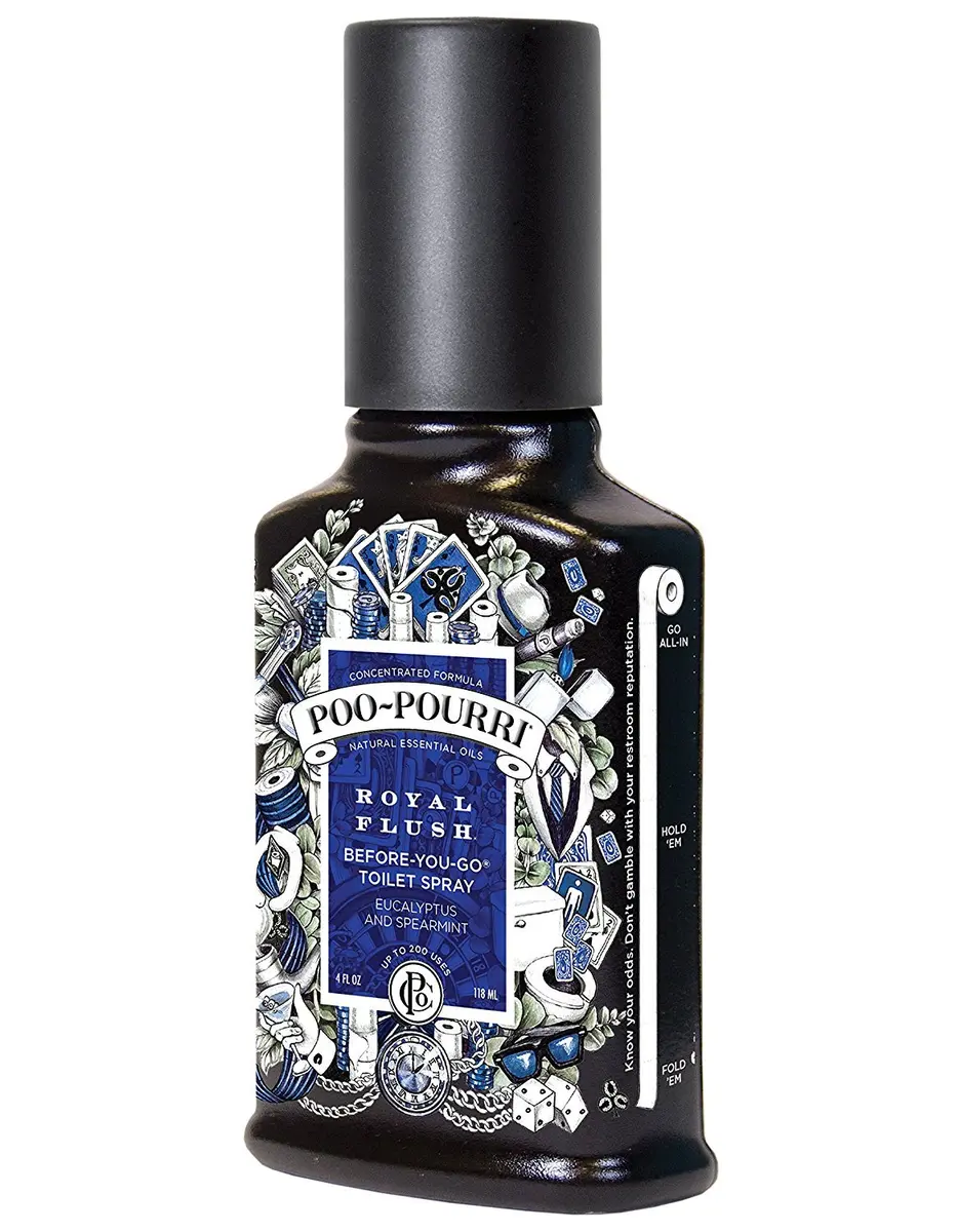 Poo-Pourri Royal Flush Toilet Spray 4 Fl Oz | Plant-Based Bathroom Odor Deodorizer - main product image