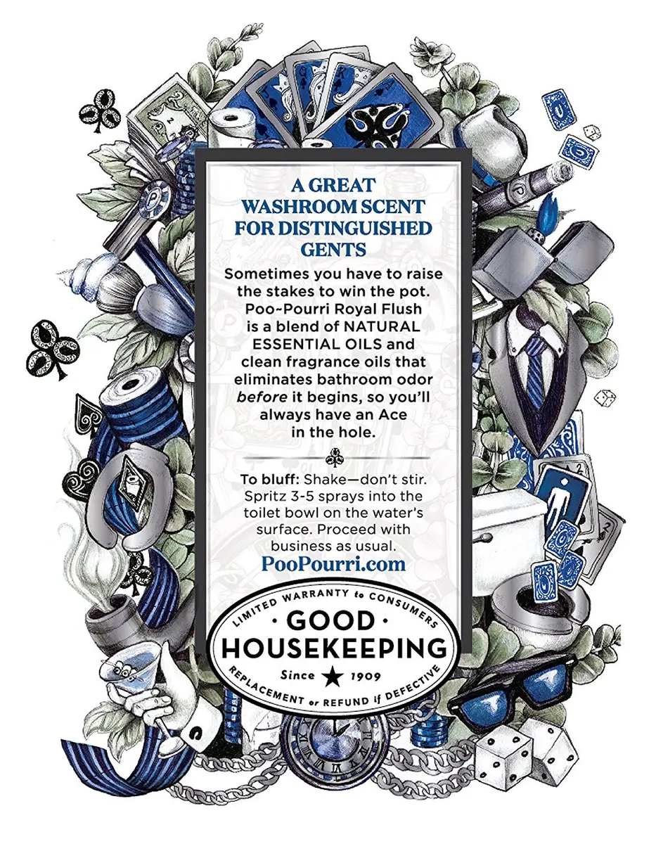 Poo-Pourri Royal Flush Toilet Spray 4 Fl Oz | Plant-Based Bathroom Odor Deodorizer - view 2