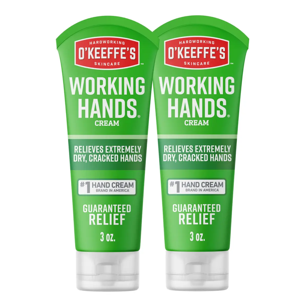 O'Keeffe's Working Hands Hand Cream 88.7ml (3 Fl Oz) 2-Pack | Intensive Repair for Cracked, Dry Hands - main product image
