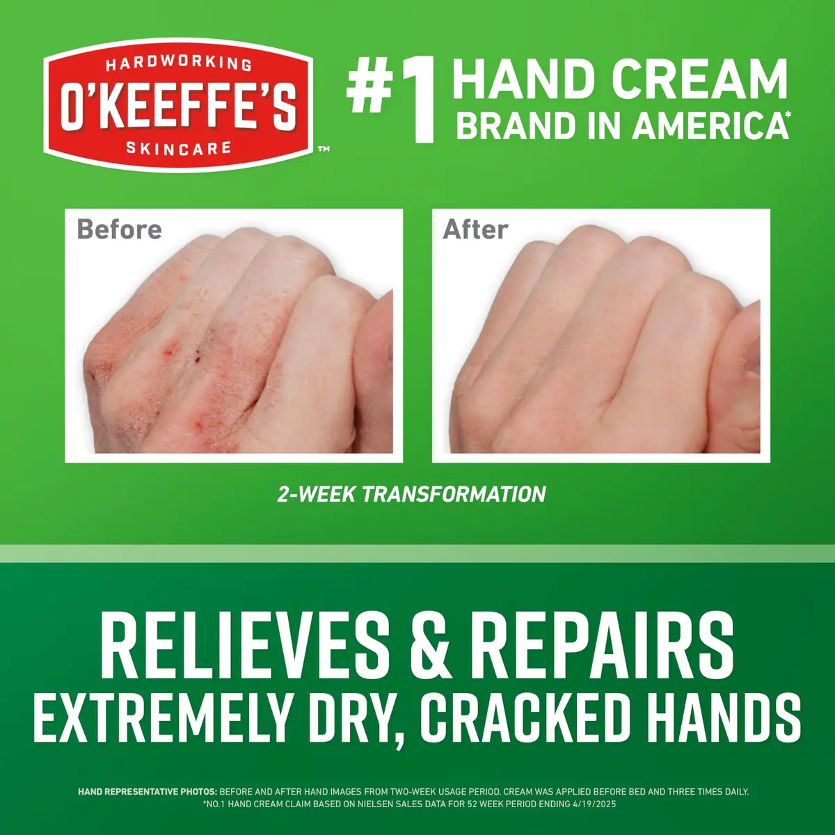 O'Keeffe's Working Hands Hand Cream 88.7ml (3 Fl Oz) 2-Pack | Intensive Repair for Cracked, Dry Hands - view 2