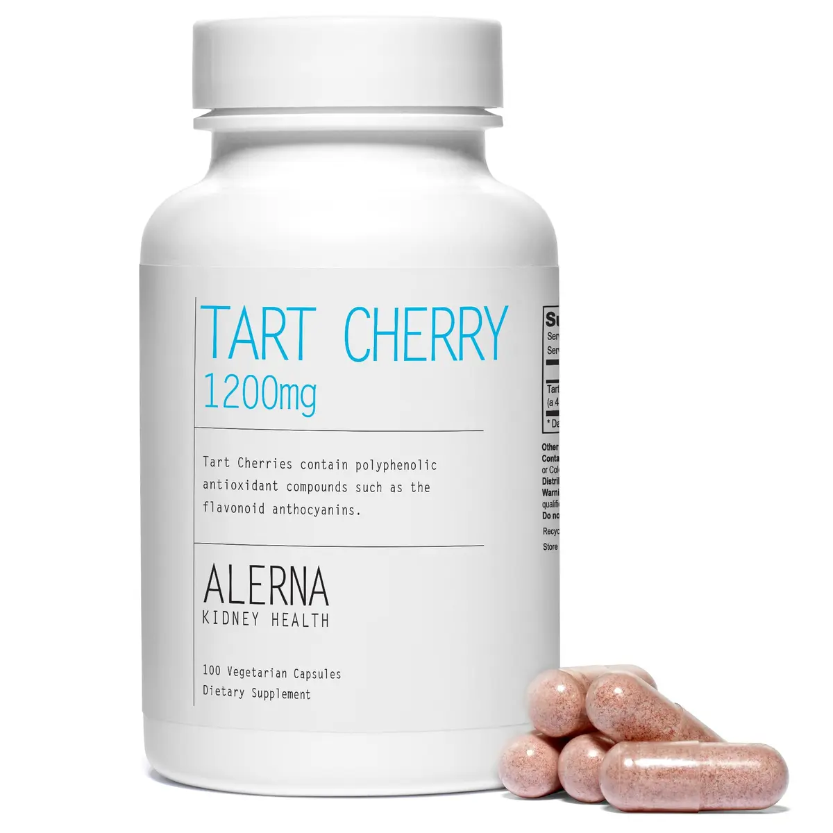 Alerna Kidney Health Tart Cherry Extract 1200 mg Dietary Supplement | Antioxidant Support for Daily Wellness - view 2