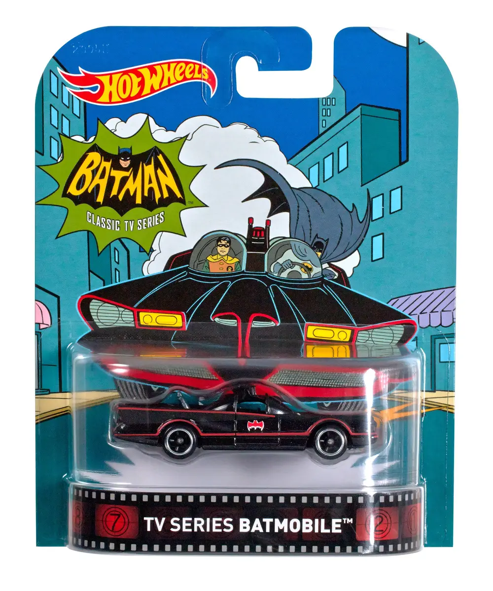 Hot Wheels Retro Entertainment Diecast '66 Batmobile Vehicle | 1:64 Scale, Metal, Modern Design for Adult Collectors - view 4