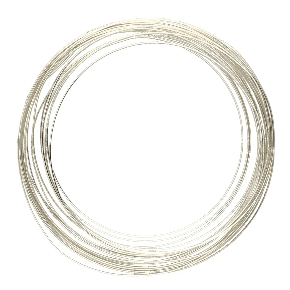 The Beadsmith Half-Round Jewelry Wire 18 Gauge | Silver Color, 4 Yards | Malleable & Tarnish Resistant - main product image