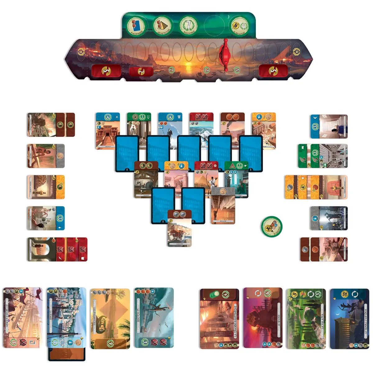 Asmodee 7 Wonders Duel Board Game 0.54 kg (1.19 lb) | Intense Two-Player Strategy Game for Ages 10+ - view 3