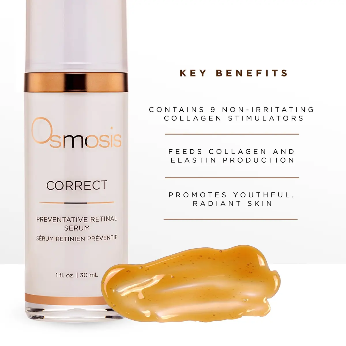 OSMOSIS Correct Retinal Serum 1 Fl Oz | Anti-Aging, Fine Lines & Texture Support - view 3