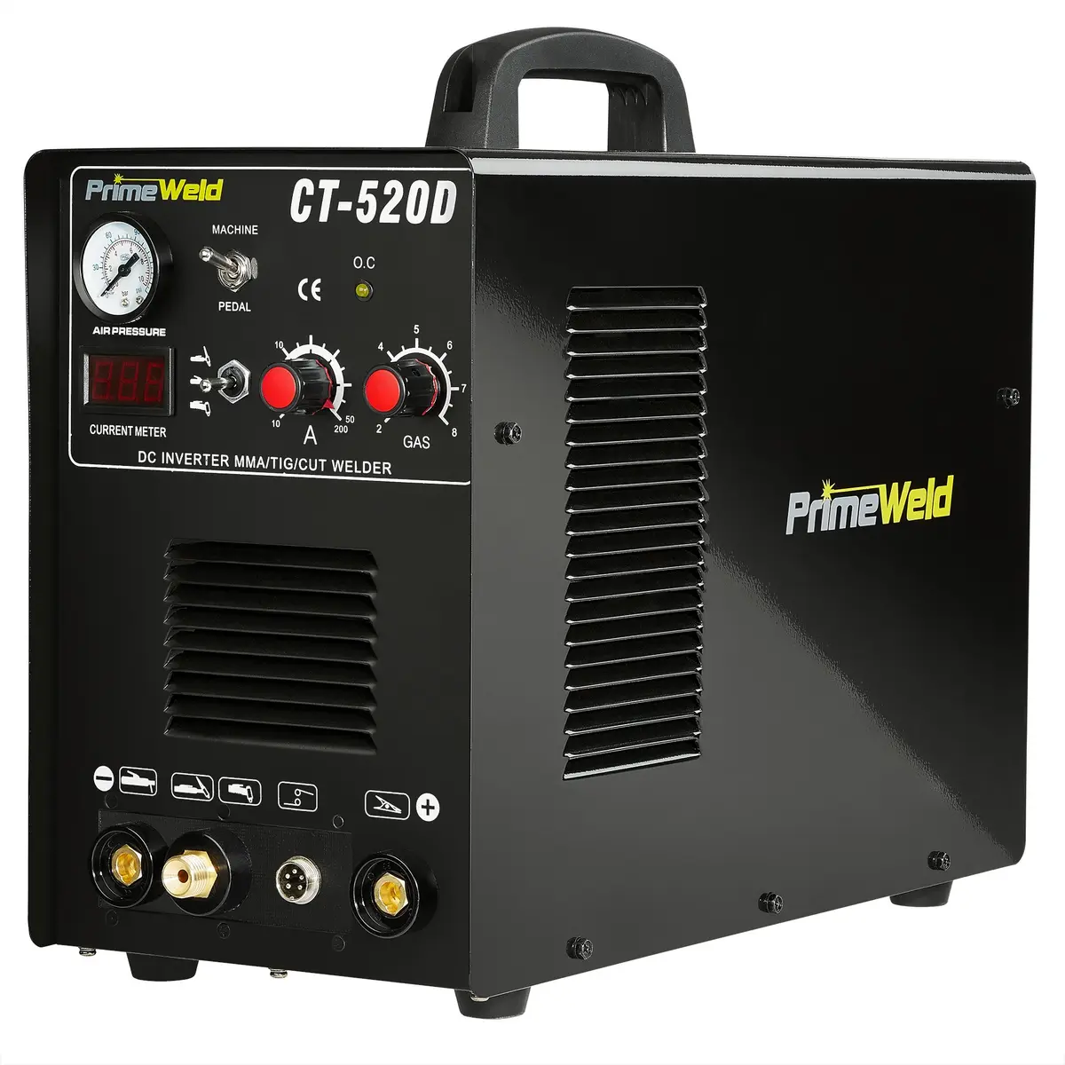 PRIMEWELD 3-in-1 50 Amp Plasma Cutter, 200 Amp TIG & Stick Welder, Portable Welding Machine, CT-520D | Multipurpose Power Tool - main product image