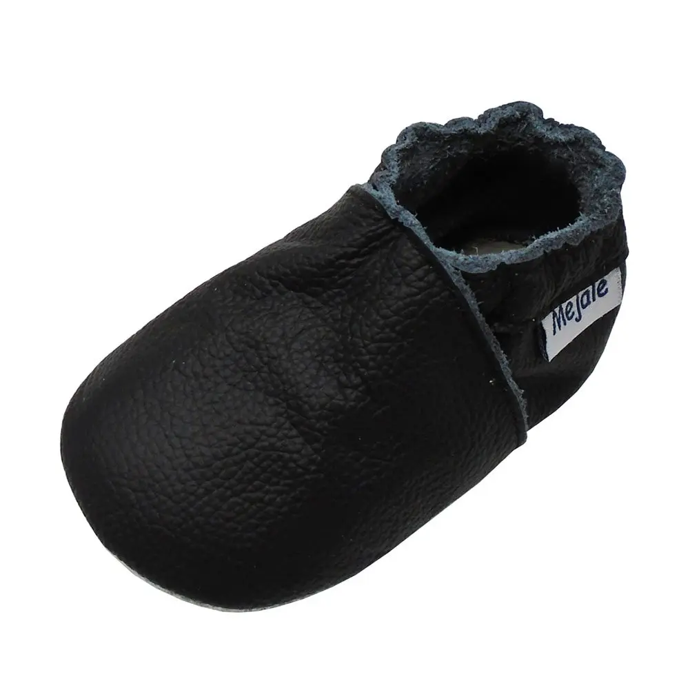 Mejale Baby Shoes Soft Leather Moccasins for Infants & Toddlers | Anti-Skid, Elastic Ankle, 0-36 Months - main product image