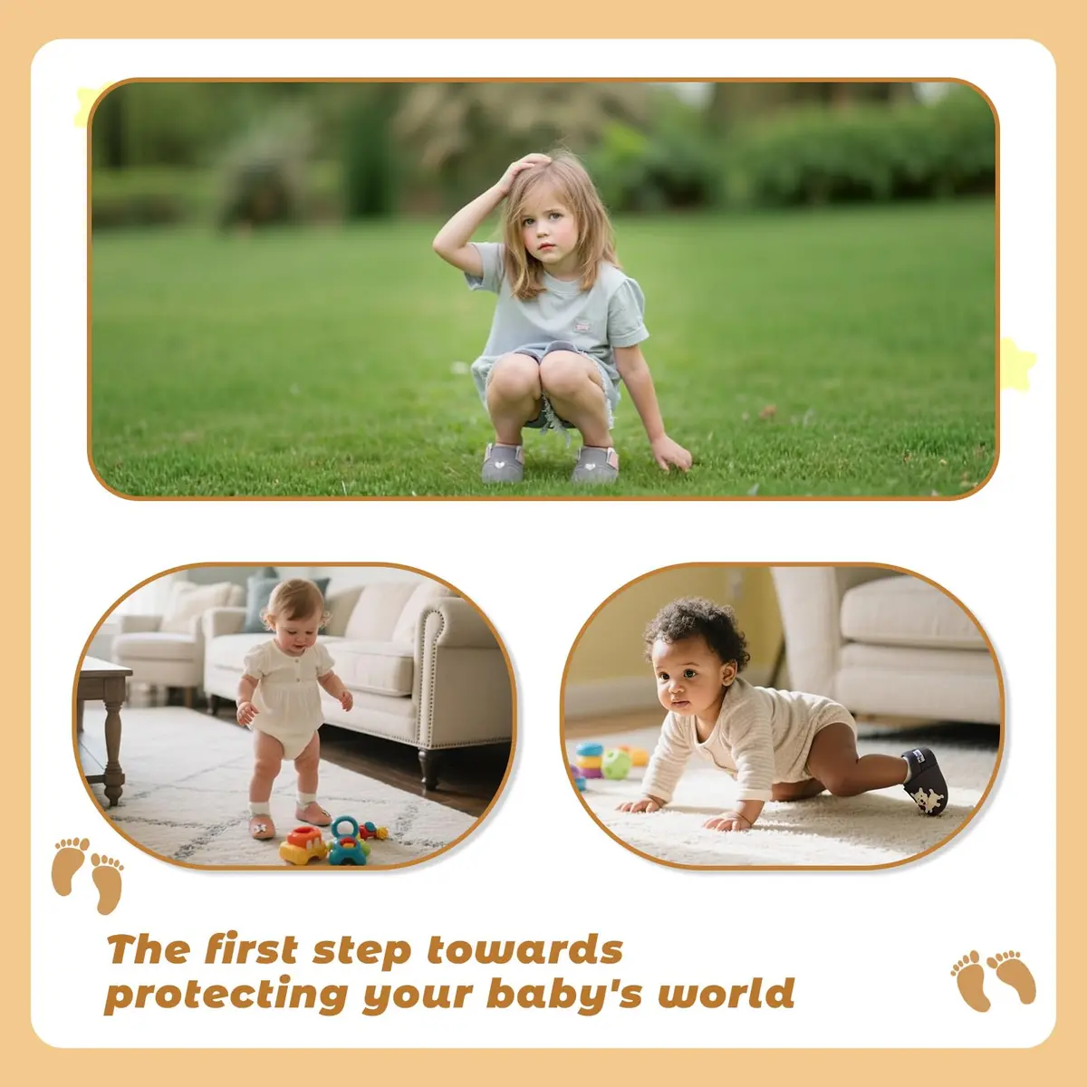 Mejale Baby Shoes Soft Leather Moccasins for Infants & Toddlers | Anti-Skid, Elastic Ankle, 0-36 Months - view 5
