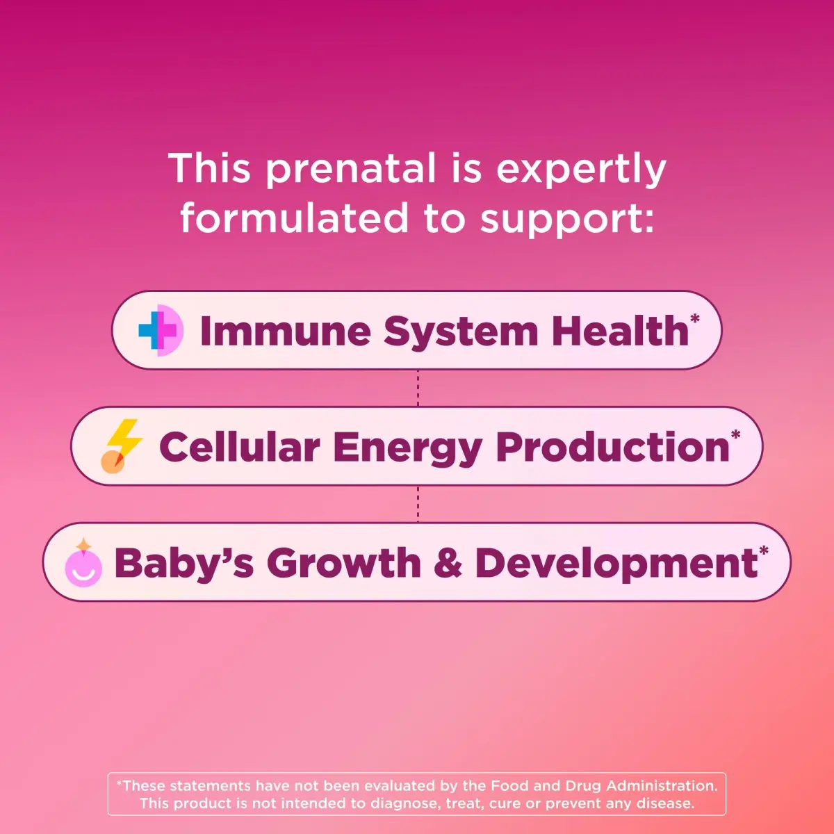 OLLY Prenatal Multivitamin Gummy with Folic Acid + DHA 60 Count | Supports Mommy & Baby Health - view 4
